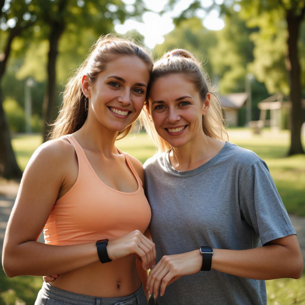 Two Girls with Watches